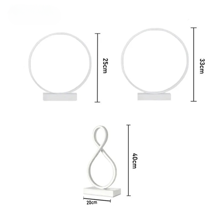 lampe de chevet LED <br>aluminium design minimaliste