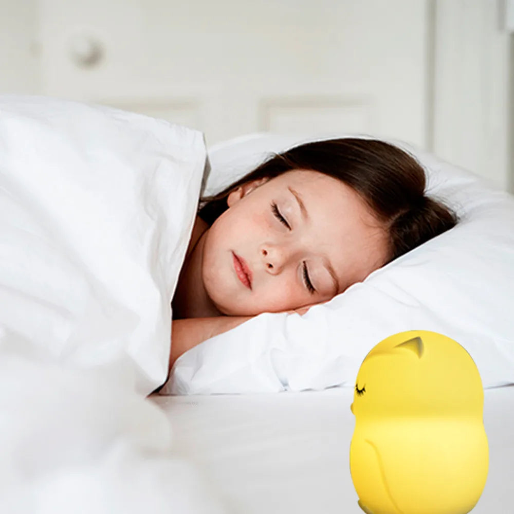 Veilleuse Enfant LED <br> Tactile Rechargeable 9 Couleurs