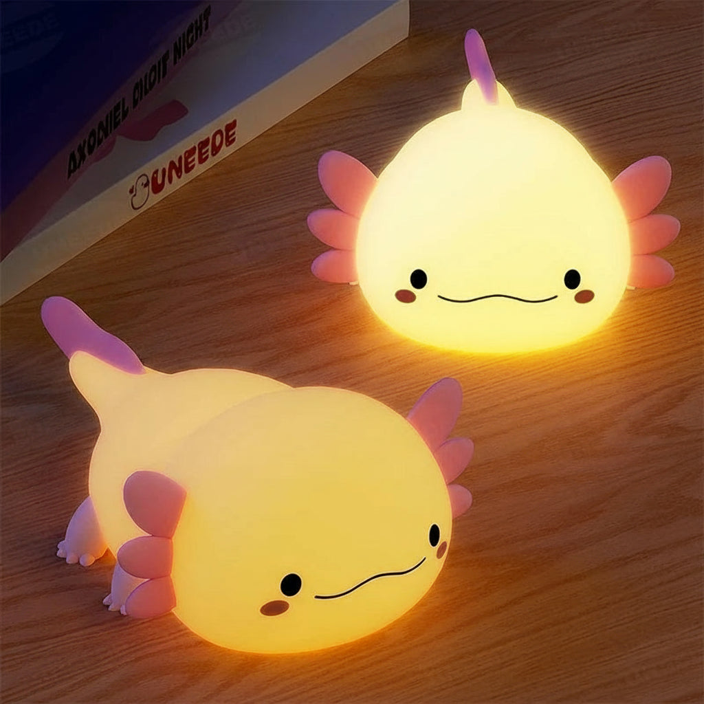 Veilleuse Enfant <br> Axolotl Silicone LED Rechargeable