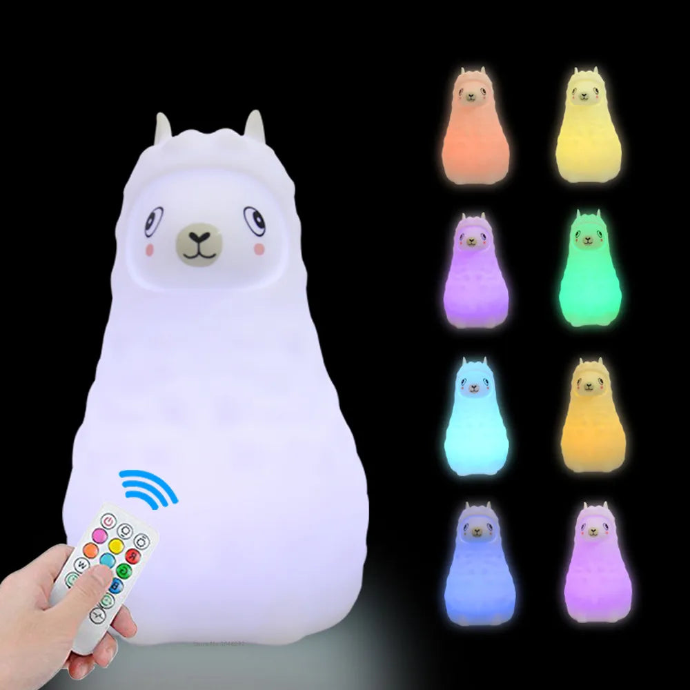 Veilleuse Enfant LED <br> Tactile Rechargeable 9 Couleurs