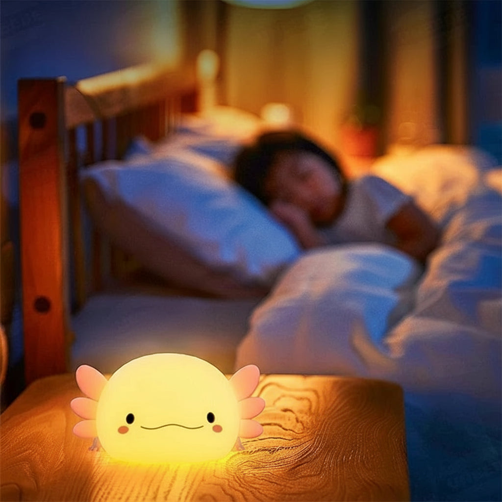 Veilleuse Enfant <br> Axolotl Silicone LED Rechargeable