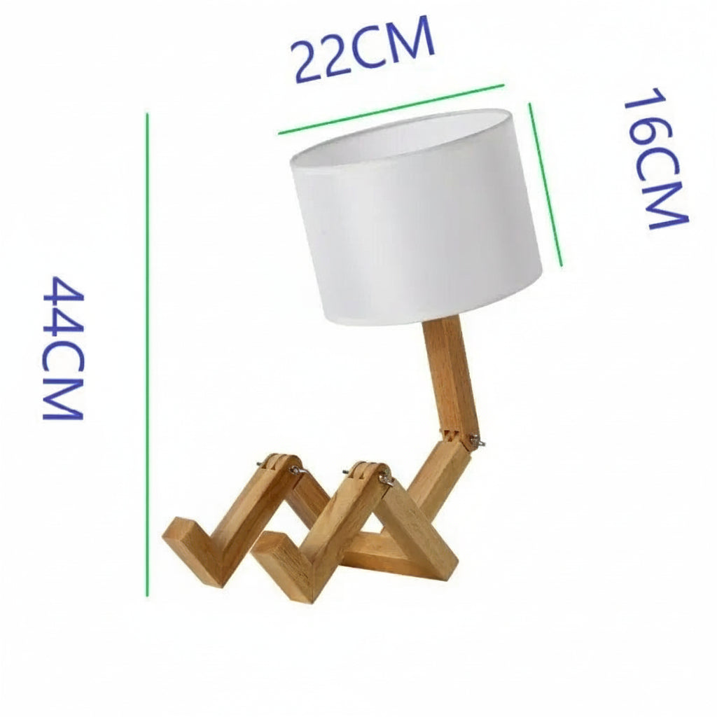 Lampe Bois <br> Poupée LED Moderne Chambre & Bureau