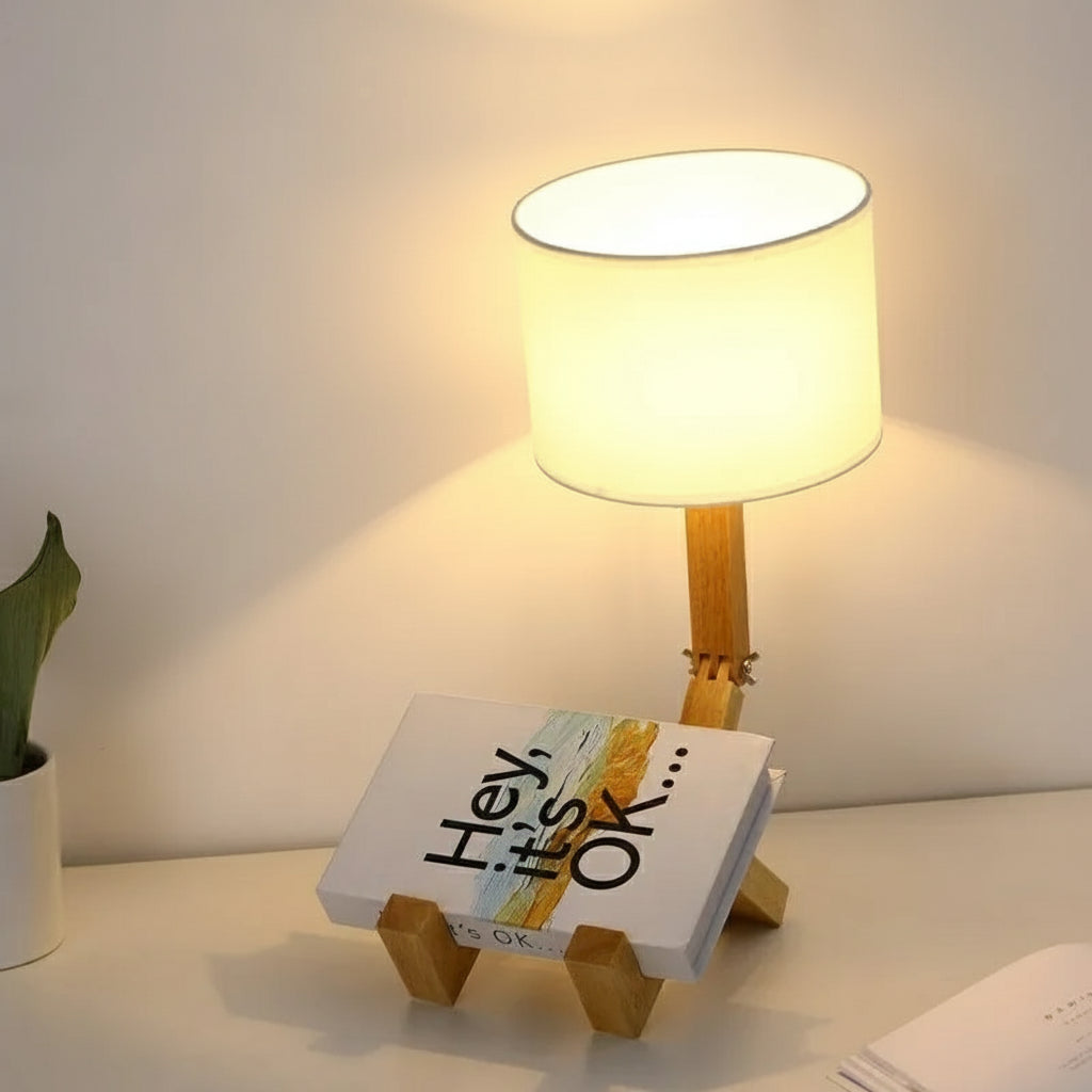 Lampe Bois <br> Poupée LED Moderne Chambre & Bureau