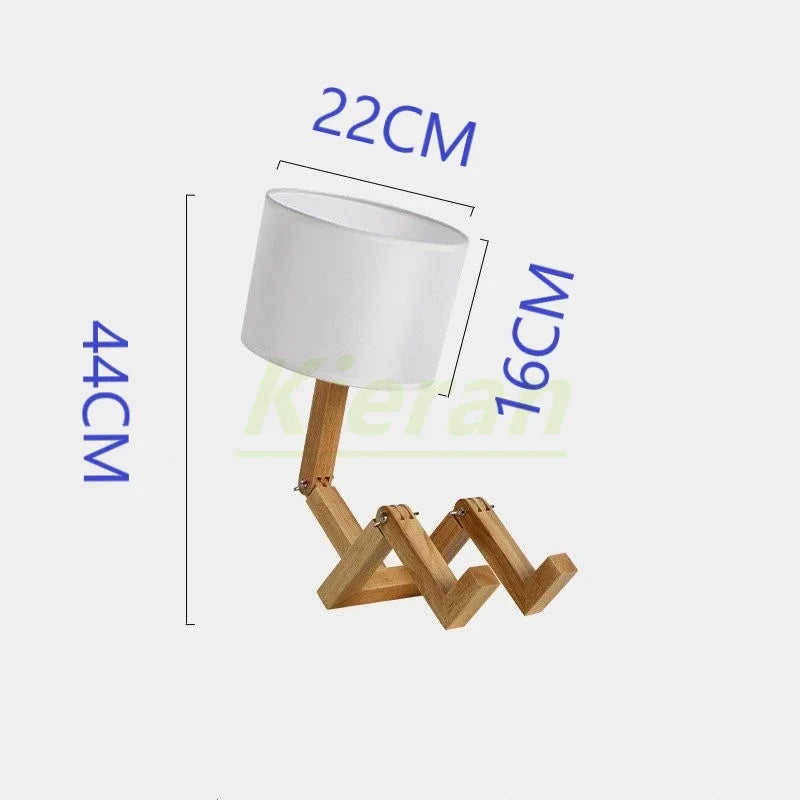 Lampe Bois <br> Poupée LED Moderne Chambre & Bureau