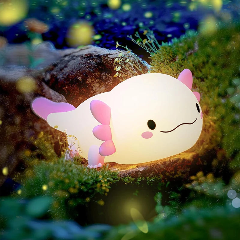 Veilleuse Enfant <br> Axolotl Silicone LED Rechargeable