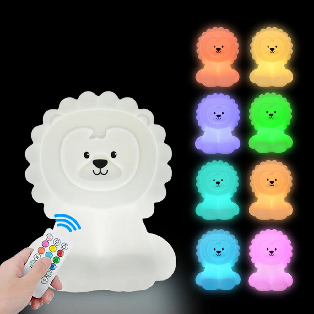 Veilleuse Enfant LED <br> Tactile Rechargeable 9 Couleurs