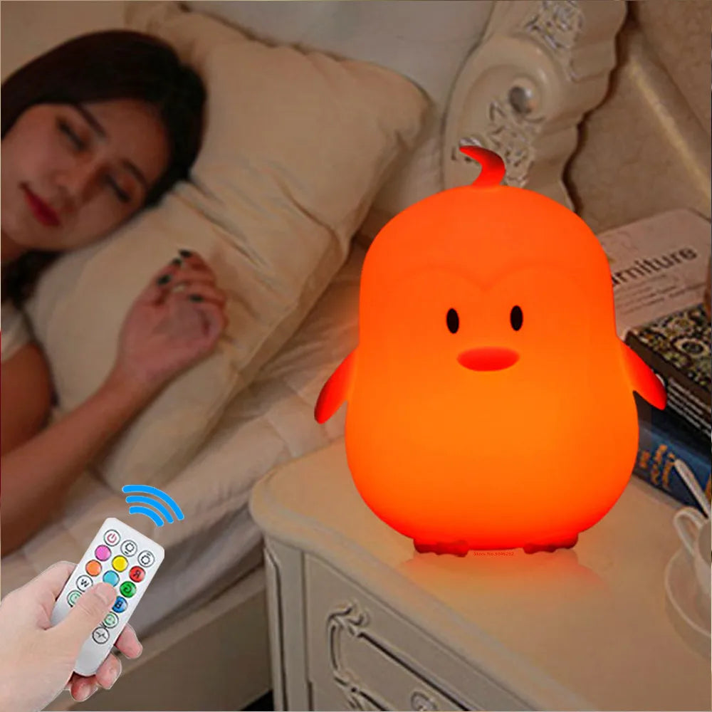 Veilleuse Enfant LED <br> Tactile Rechargeable 9 Couleurs