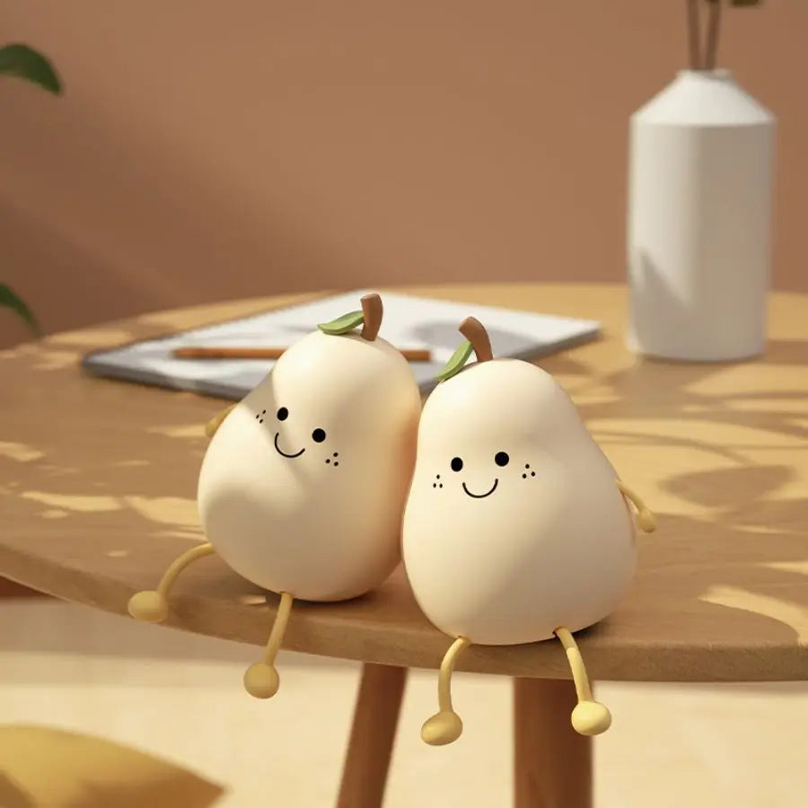 Veilleuse Bébé <br> LED Poire Rechargeable en Silicone