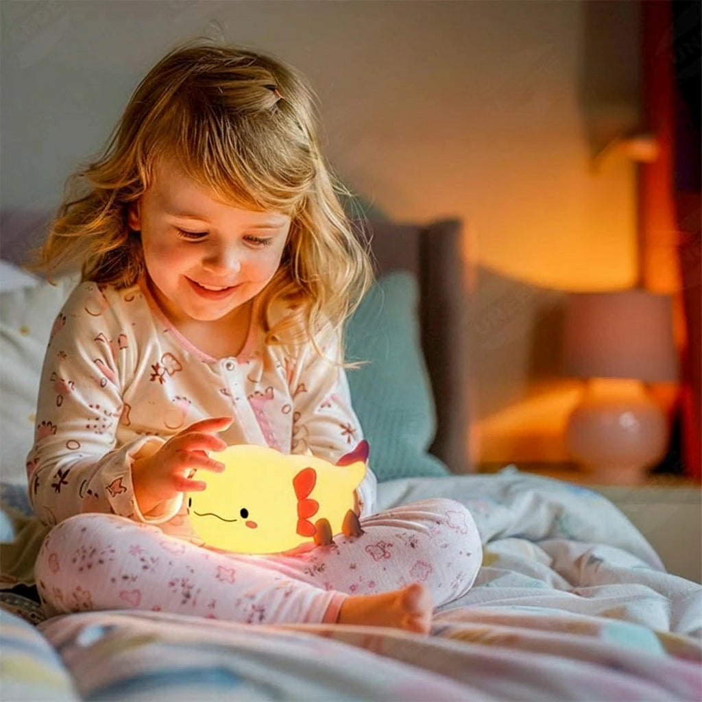Veilleuse Enfant <br> Axolotl Silicone LED Rechargeable