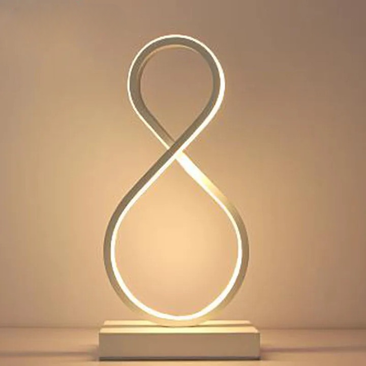 lampe de chevet LED <br>aluminium design minimaliste