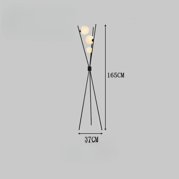 lampe sur pied LED design<br> lune style nordique